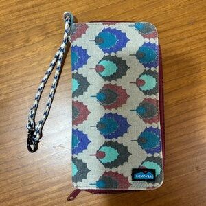 Kavu Patterned Wristlet Wallet Multicolored Practical Minimalist